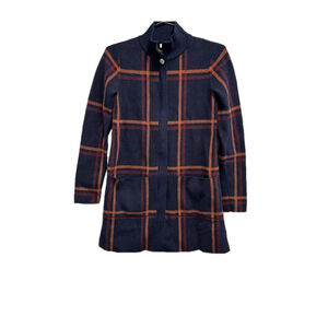 Max Studio longline plaid sweater/jacket Women size XS‎